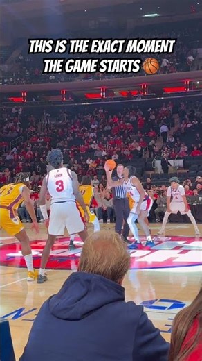 This Is How a Basketball Tip-Off REALLY Starts at MSG