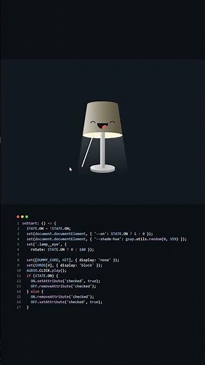 INSANE Lamp Animation Using JavaScript!