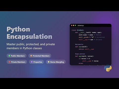 🔒 Python Encapsulation Explained: Public, Protected, & Private Members