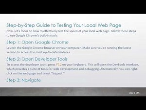 Speed Testing a Local Web Page: How to Analyze Your localhost Performance