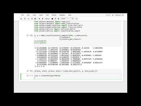 Classification Example with Linear SVC model in Python