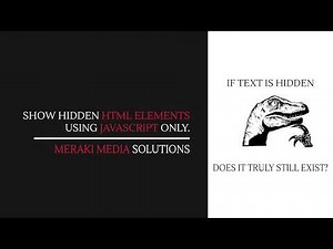 Javascript - How to reveal hidden HTML elements using onclick event