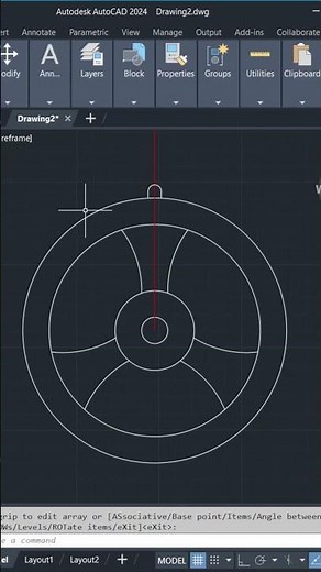 AutoCAD Tutorial - Array