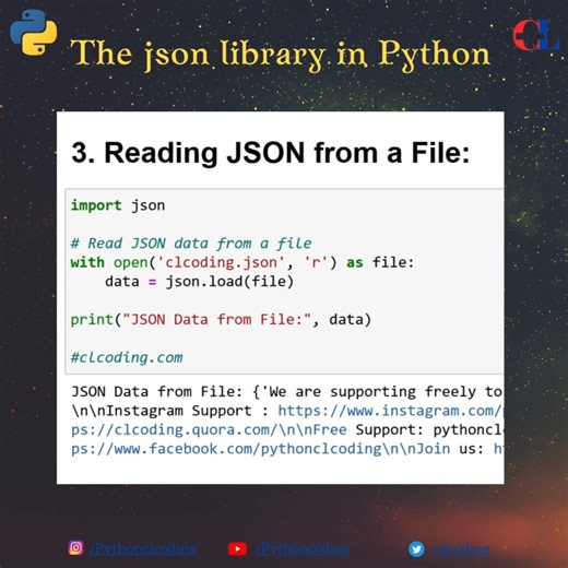 The json library in Python | Python Coding