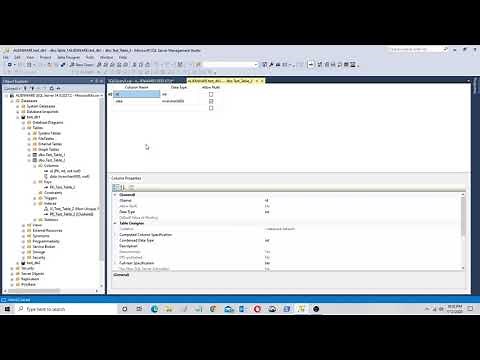 Using GUI of SSMS for creating tables and editing data