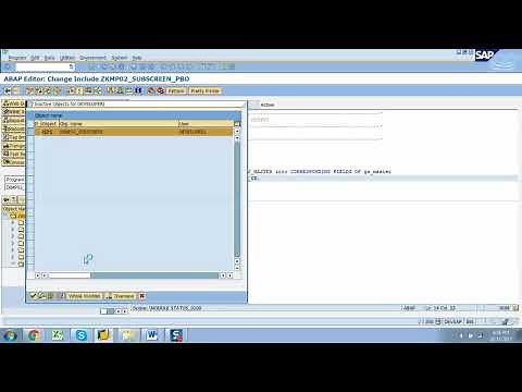 SAP ABAPModule Pool program with sub screen, dynamic sub screen and Select option in Module Pool