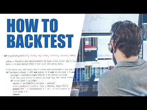 How to Backtest a Trading Strategy (Getting Started)