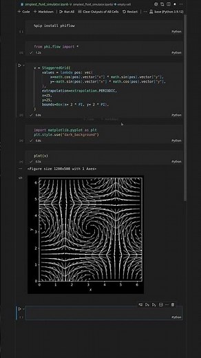 Fastest Fluid Simulation in Python #shorts