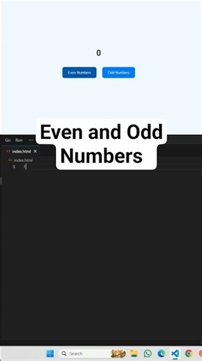 Even & Odd Numbers Explained with Click Magic in JavaScript! 🔢✨ | Code Skillzz