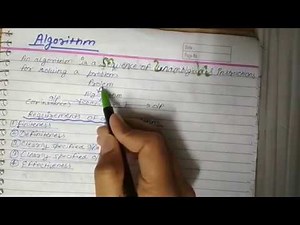 Algorithm basics in Design and analysis of Algorithm