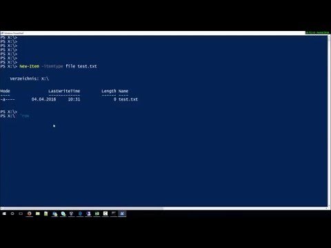 How to create new file in Powershell