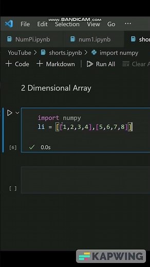 Creating 2D Array in Python