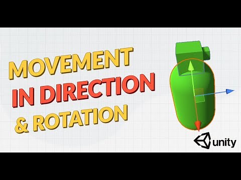 Move and rotate the object in direction of movement! Unity basics.