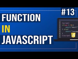 #13 Function in JavaScript | Types of Functions | Predefined and user defined functions