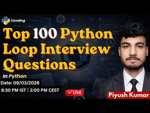 Top 100 Python Loop Interview Questions ( 1- 25 Questions)