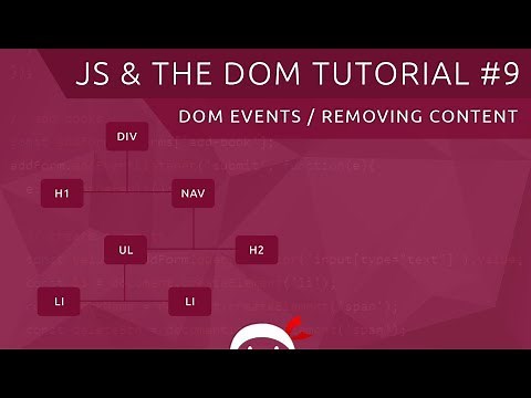 JavaScript DOM Tutorial #9 - Events