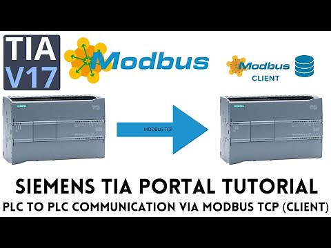 Siemens S7 1200 PLC modbus TCP client tutorial | TIA portal