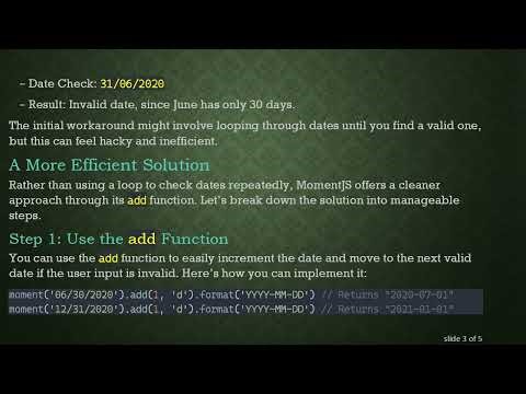 How to Round Dates to the Next Valid One Using MomentJS