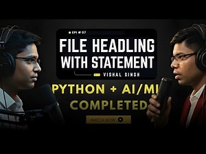 File Handling in Python with Code | Machine Learning Episode 8 | Beginner Friendly