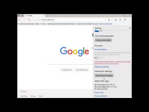 Setting up Microsoft Edge