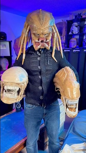 Cardboard Predator and Xenomorph Masks!