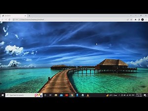 Set Background image in HTML using Notepad