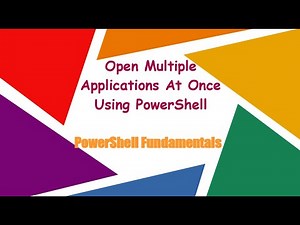 PowerShell script to open MULTIPLE APPS AT ONCE on windows;create PROFILES; Powershell fundamentals