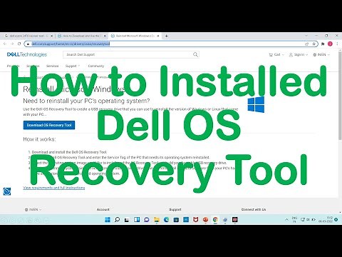 How To Installed Dell OS Recovery Tool