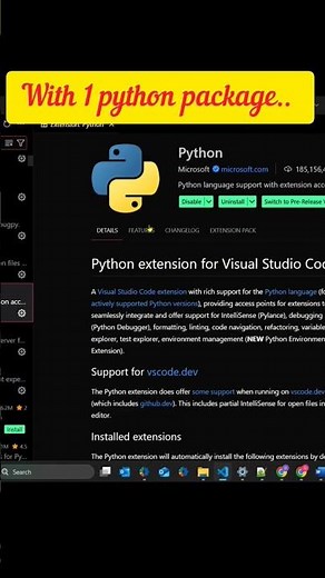 How to install python packages in Vscode #install #python #vscode #vscodetips