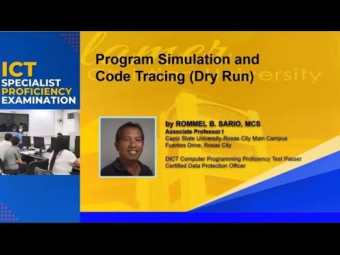 Program Simulation and Code Tracing (Dry Run) | DICT ICT Proficiency Exam Preparation