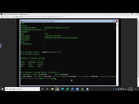 Creating AD users from a CSV file using PowerShell