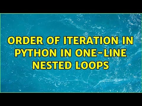 Order of iteration in Python in one-line nested loops