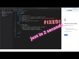 localhost refused to connect error fixed! HTML CSS not run in VS code solve just in 2 seconds.