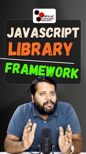 JavaScript libraries vs. frameworks—what's the deal? Let's break it down in simple terms! 🤔🚀 #JavaScriptExplained #webdevdebate #techtalks #fullstack #fullstackdeveloper #programmers #html5 #css3 #javascriptdeveloper #webdevelopers #webdev #developerlife #coders #softwaredevelopment #technologies #python3 #pythondeveloper #pythonprogramming #javadeveloper #shivaconceptsolution #instagram #programmerslife #100daysofcodechallenge | Shiva Concept Solution
