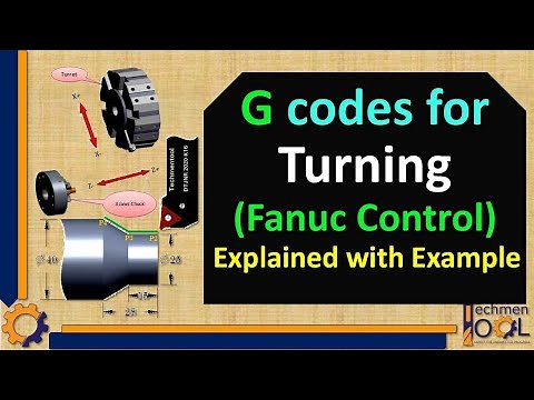CNC Turning G codes | CNC Programming | Fanuc Control | Explained with example