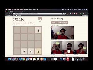 TensorFlow.js Gesture controlled 2048
