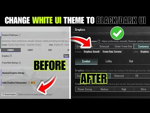 🔴 White UI Theme In BGMI/PUBG 4.3 Update | How To Change White UI To Black Colour Dark UI Theme Bgmi