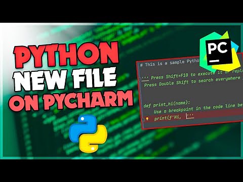 How to create a Python new file On Pycharm | F HOQUE |