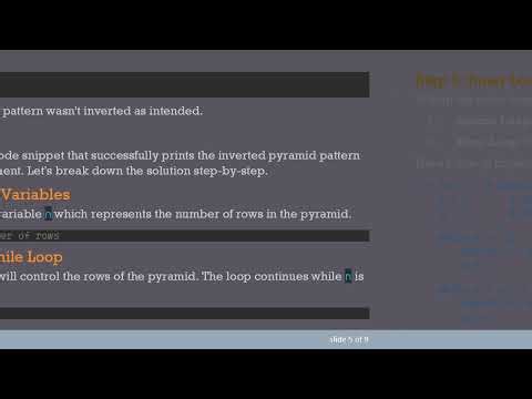 How to Print an Inverted Pyramid Pattern in Python without String Methods