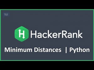Minimum Distances | HackerRank Solution in Python