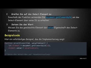 Wie man den Wert eines Select-Box-Elements mit JavaScript programmatisch setzt