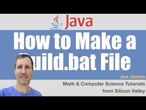 Java: Build Project Using a Windows Batch File