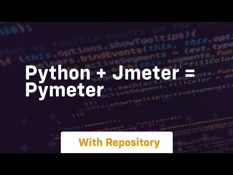 Python + jmeter = pymeter