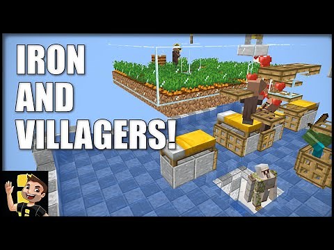 Easy 2-in-1 Iron Farm and Infinite Villager Breeder For Minecraft Java Edition (Tutorial)