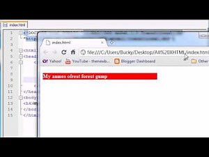 XHTML and CSS Tutorial - 24 - Width & Height