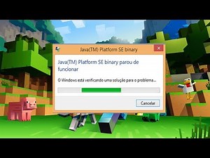COMO RESOLVER ERRO: (JAVA (TM) PLATFORM SE BINARY PAROU DE FUNCIONAR)