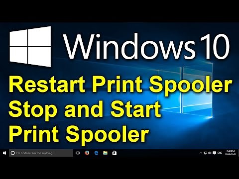 ✔️ Windows 10 - Restart Print Spooler - Stop and Start Print Spooler