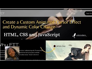 Create a Custom Animated Cursor Effect and Dynamic Color Change | HTML, CSS, and JavaScript!