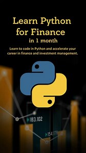 Designed for finance professionals and programmers who want to specialize in finance, this course will teach you how to code in Python and the application to investment management and analysis. Here are some more details of what you'll learn: 1. How to code with Python and use it to solve real-world tasks in finance 2. How to work with Python's conditional statements, functions, sequences and loops 3. How to calculate risk and return of investment portfolio; use univariate and multivariate regre