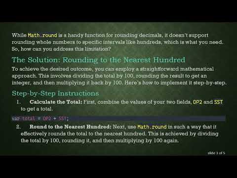 Mastering Rounding to the Nearest Whole 100 in Adobe JavaScript